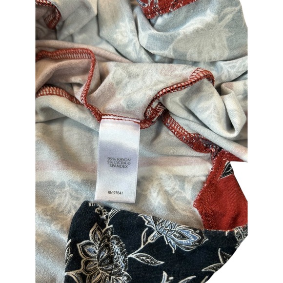 J Jill Wearever Tunic Womens Size Small Petite Multicolor Stretch Side Slits - Picture 8 of 8